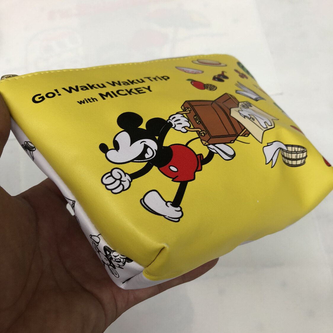 日单卡通米奇米老鼠化妆包学生笔袋文具收纳包手拿化妆包