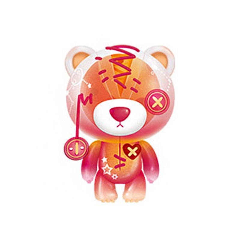 现货包邮撕裂熊盲盒第四四代弹手心里小宇宙脑袋潮玩盲盒