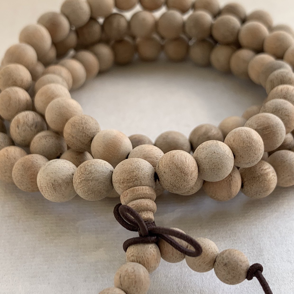 天然樟木手串手链项链两用佛珠原木毛衣链男佛珠