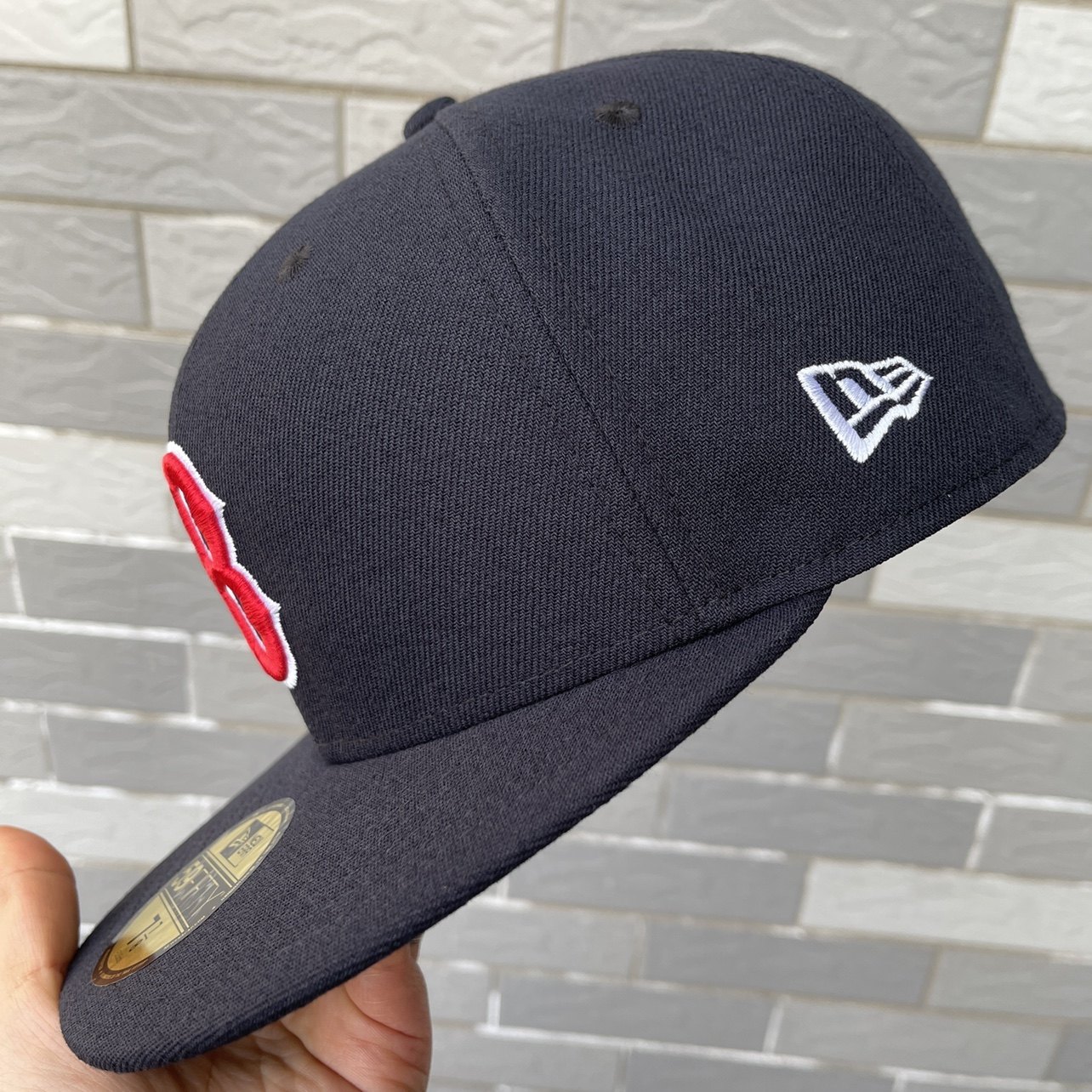 mlb平沿棒球帽球员波士顿红袜队全封闭款大码女潮帽子帽子