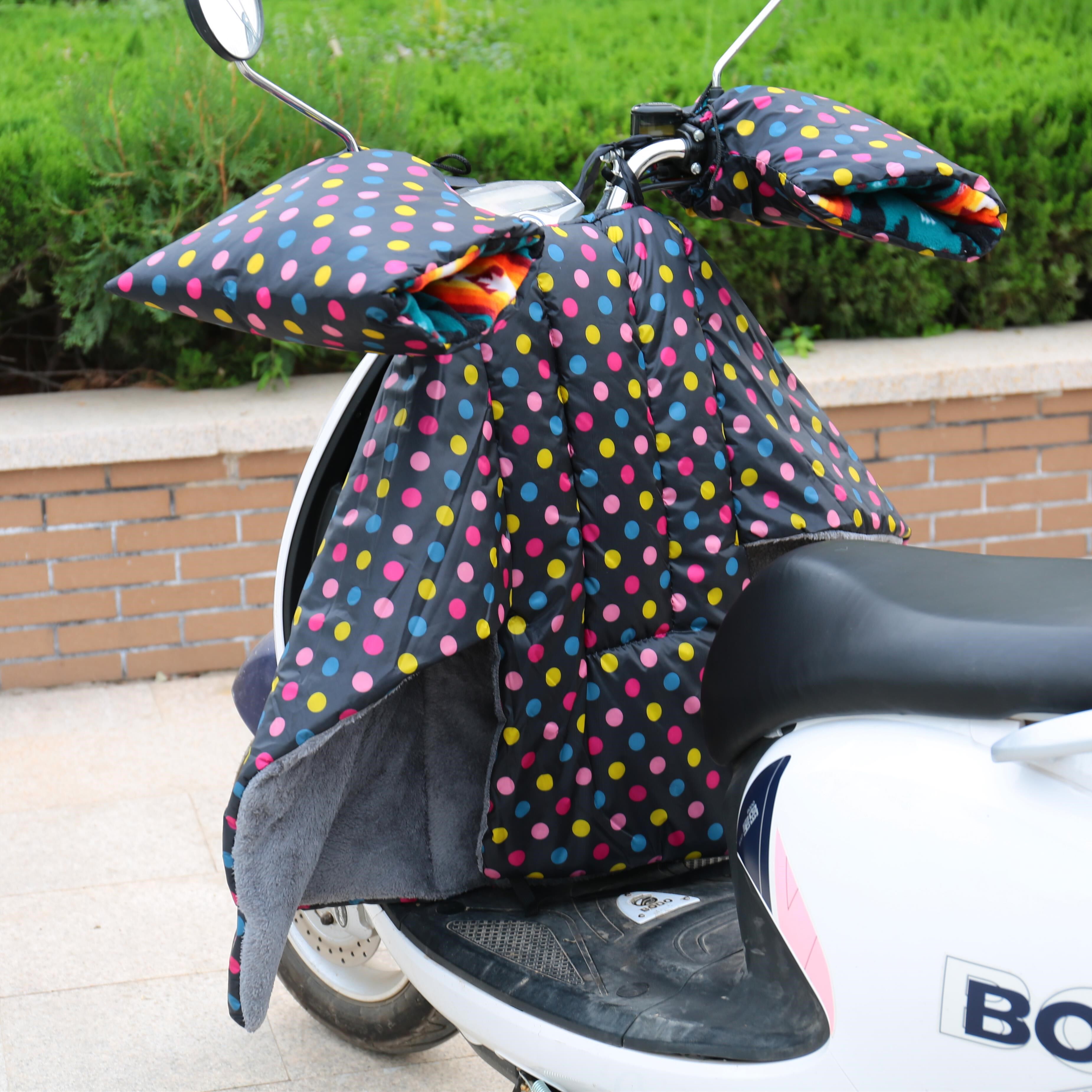 电动车挡风冬季手套分开把套分离保暖电摩电瓶车电动车挡风被