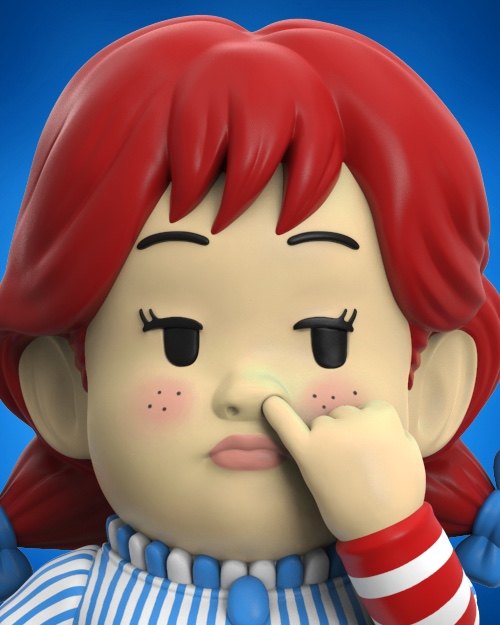 现货mightyjaxxpickyeatersthemaiden鼻孔女孩潮玩手办