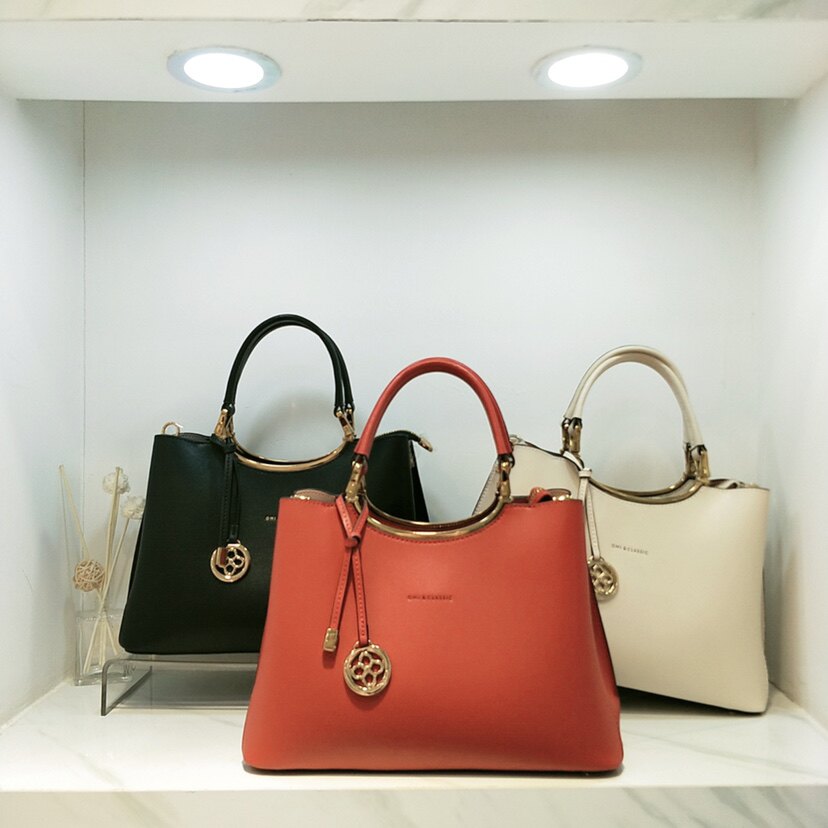 omi新款包包时尚牛皮包欧米牛皮单肩包万达万达通用款女包