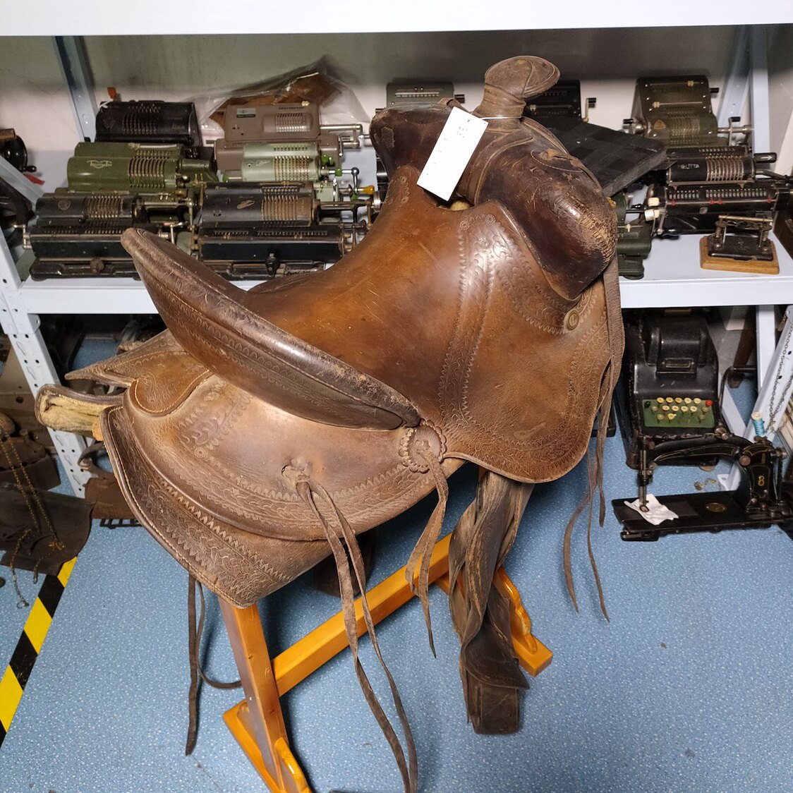 1944年西洋古董美国老式西部真皮牛皮马鞍怀旧马鞍
