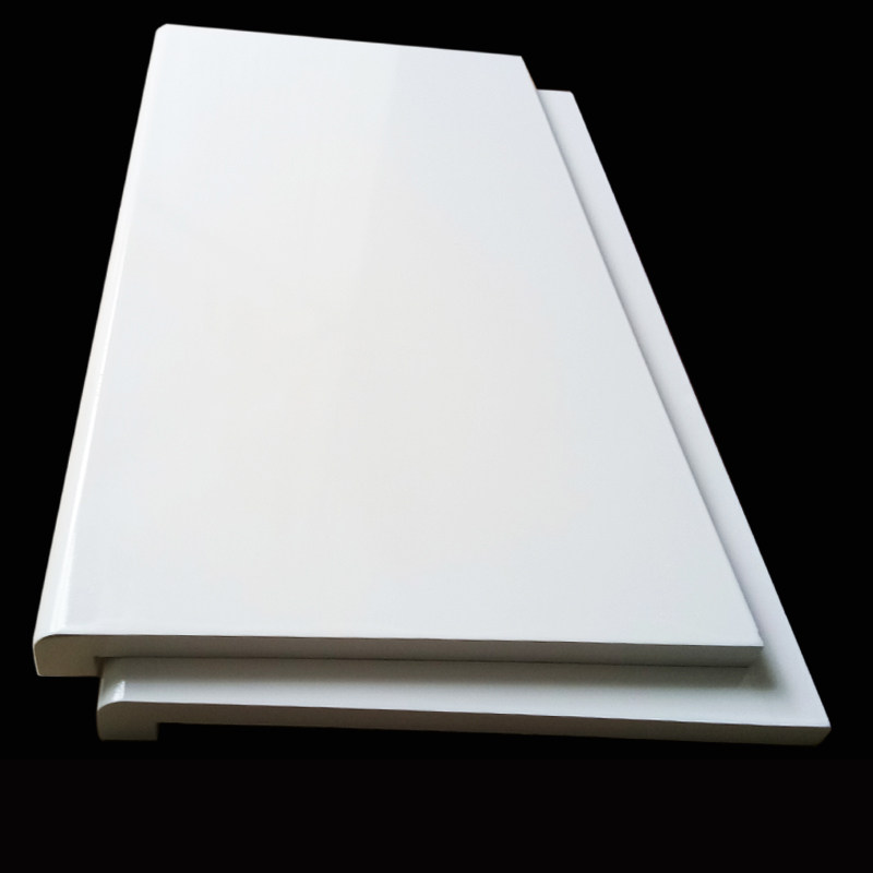 鞋店展示架白色烤漆木板货架折边一字鞋货架