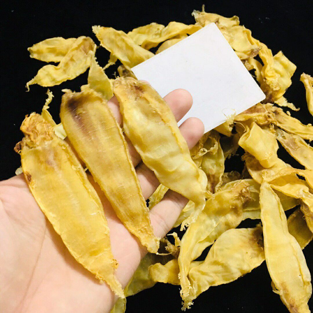 野生深海大口公赤嘴鳘鱼花胶开片黄花胶筒正品花胶