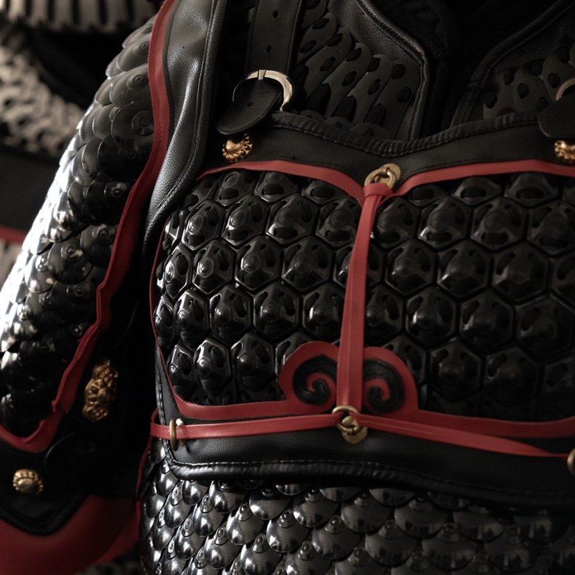 鳞甲崔器同剧组时辰十二时十二长安鱼鳞缀甲龟背盔甲