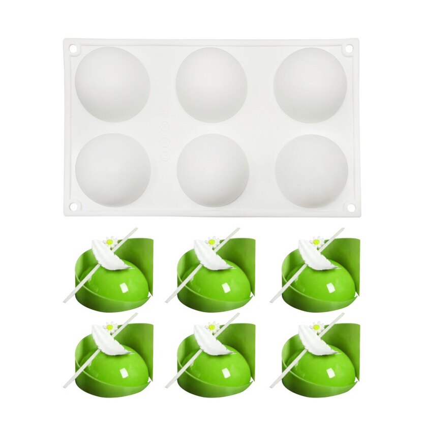 法式甜品半圆慕斯蛋糕硅胶巧克力球形空心月饼烘焙模具