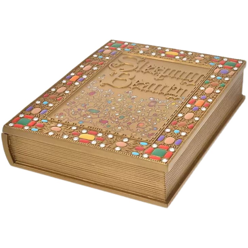 disney日本代购aurora睡美人公主宝石魔法书桌面小物其他收纳盒