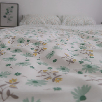 ຝ້າຍບໍລິສຸດ 40-ນັບ twill ຝ້າຍງ່າຍດາຍ pastoral ດຽວແລະ double bed sheet quilt cover bed sheet single bed sheet