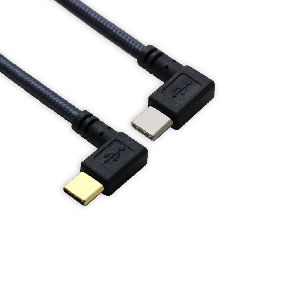 西门大地typec弯头机械键盘usbc连接线编织数据线数据线