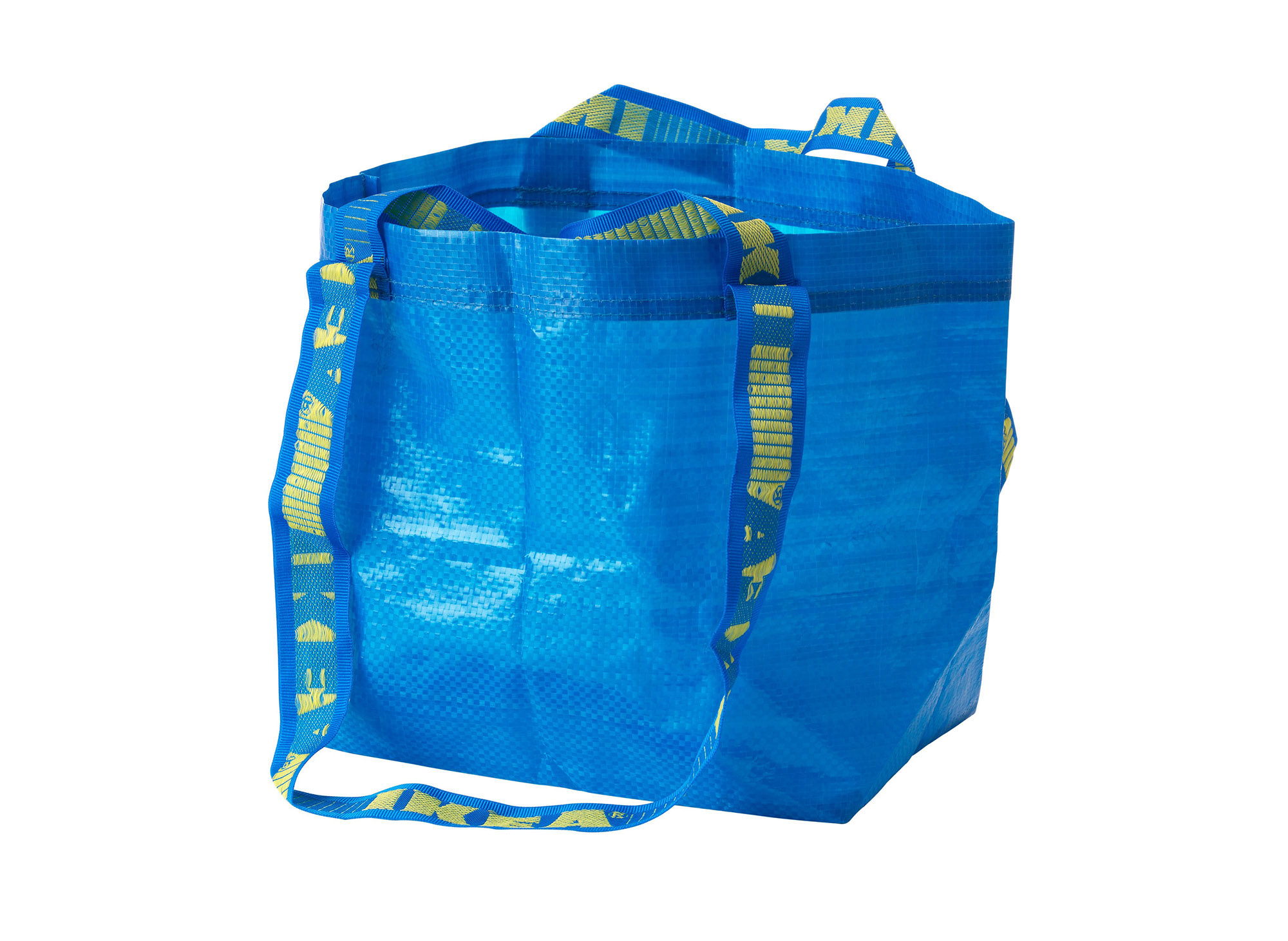 宜家蓝色袋子大中小号购物袋拉链便携购物袋