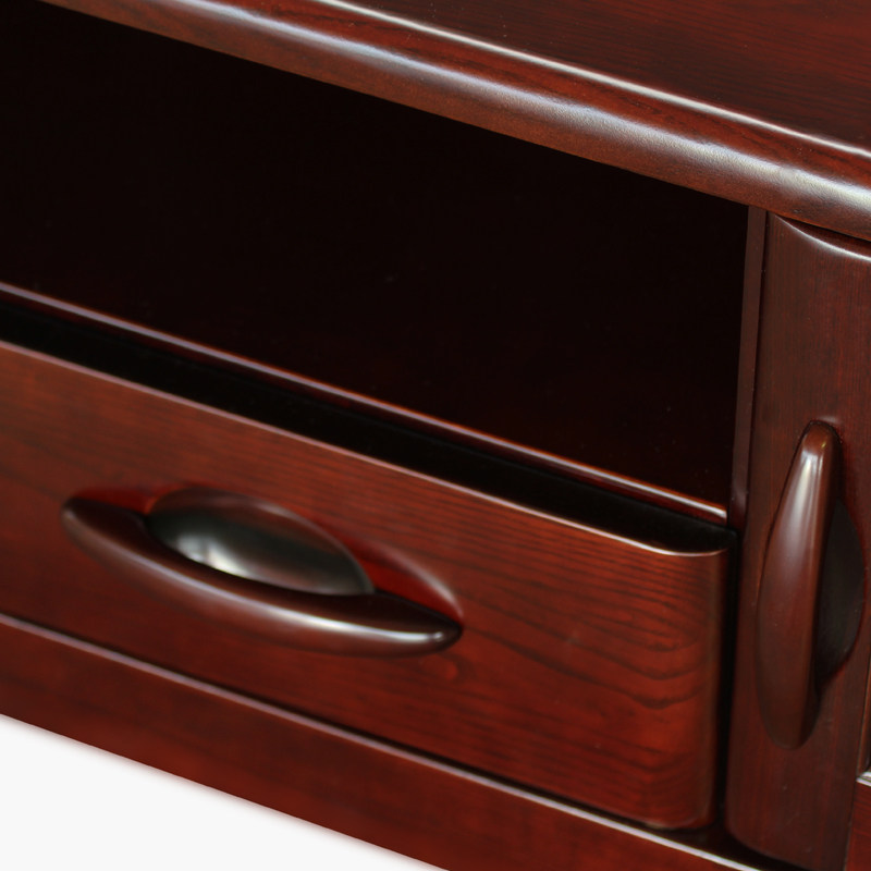 电视柜双叶家具实木加长可储客厅家具现代中式电视柜