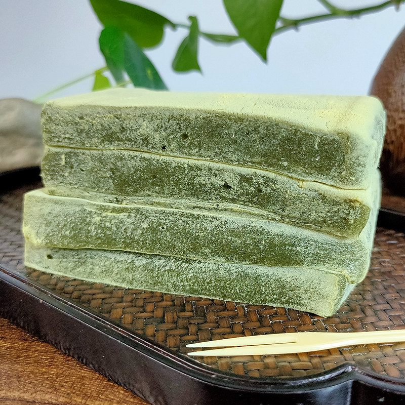 宁波手工艾草麻糍青团青块松花青麻糍糯米糍粑传统糕点麻糬500g克