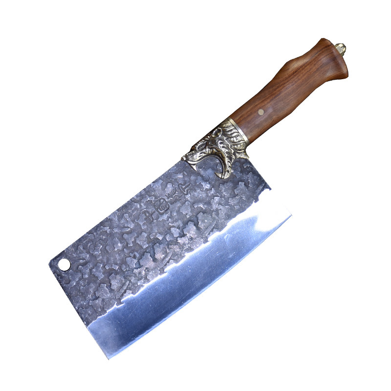 龙泉菜刀手工锻打家用斩切两用砍骨厨房剁骨菜刀