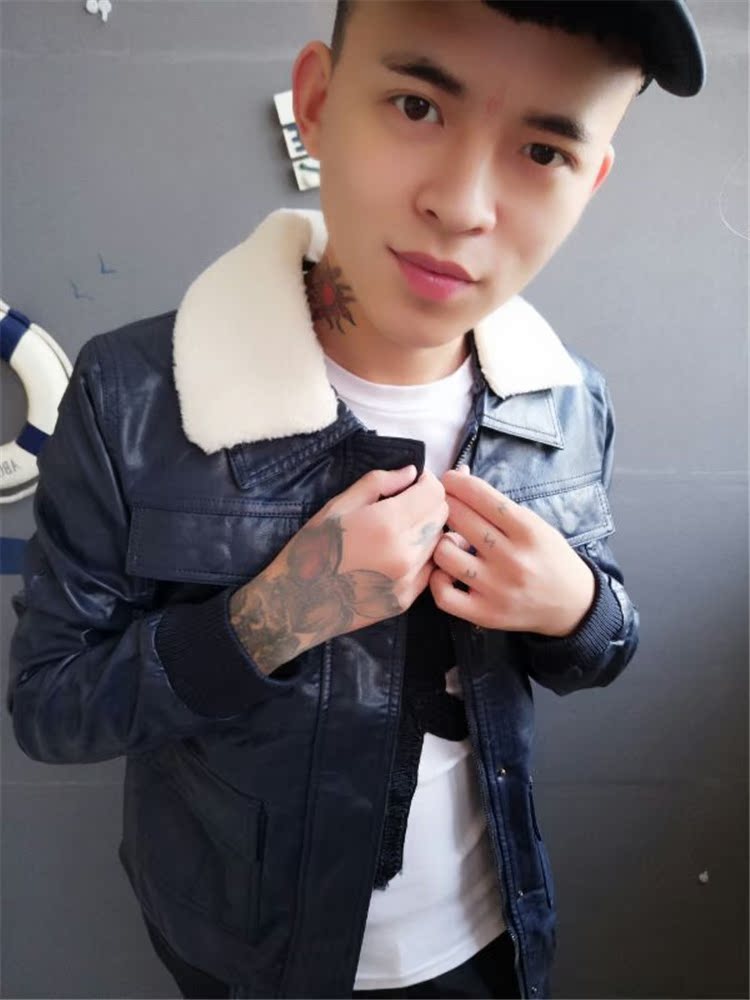 社会小伙精神冬天衣服快手红人冬天潮衣服