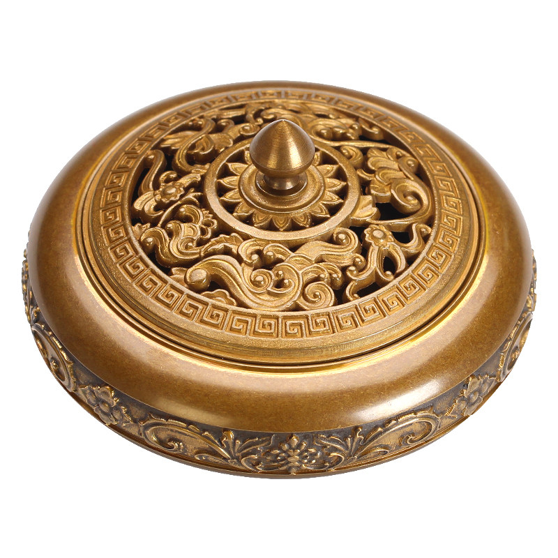 香炉纯铜仿古家用室内香篆炉檀沉香香熏大号香薰炉