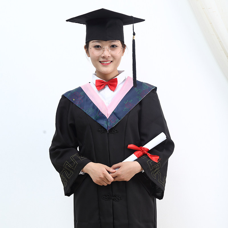 学士大学生男女毕业礼服学院风班硕士披肩文科学生校服