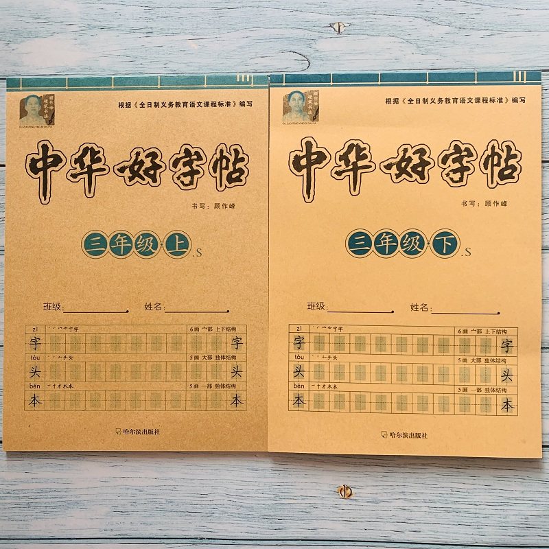 同步语文写字练字教材下学一练一课临摹2年级小学教辅