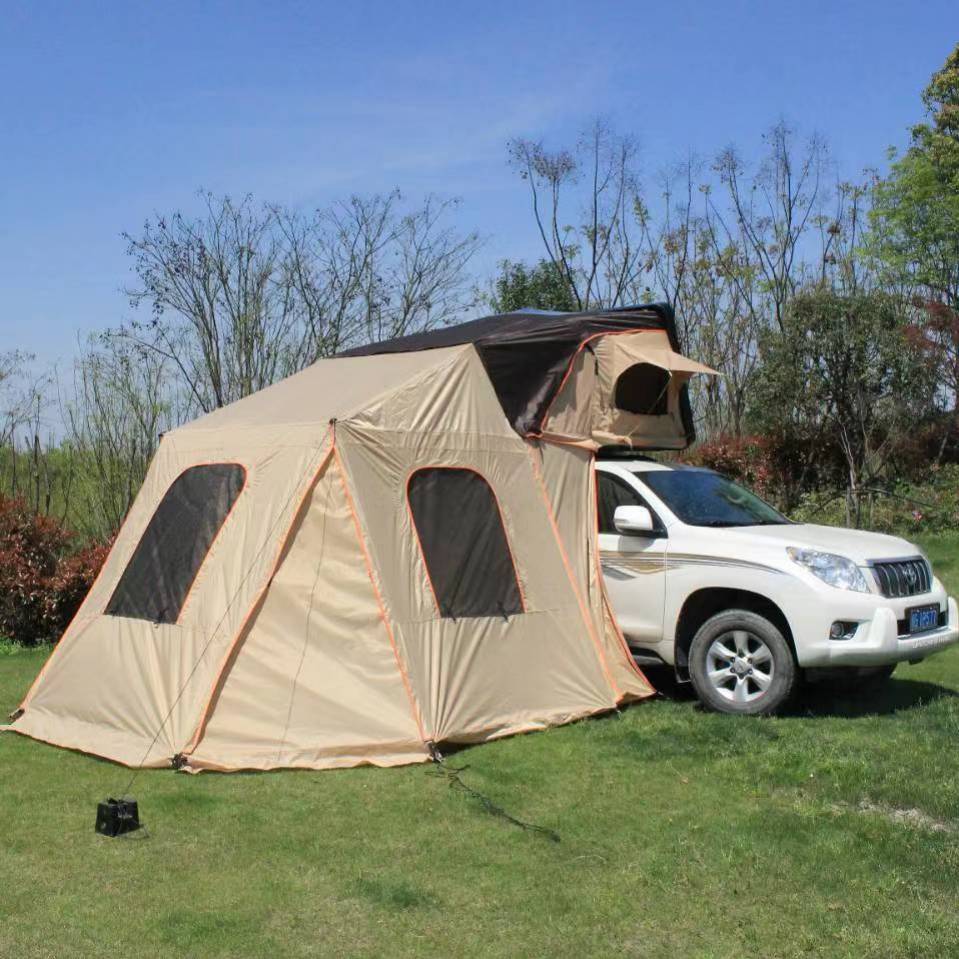 折叠硬壳 suvmpv轿车三厢两厢越野霸道途观自动 车上离地车顶帐篷