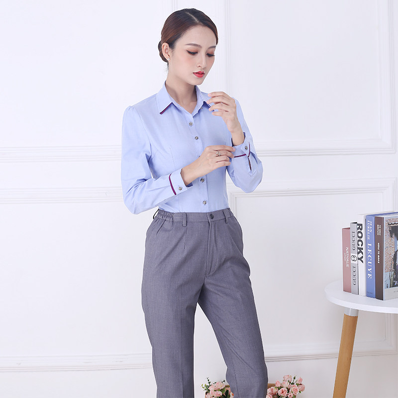 秋冬季新款中国电信工作服营业厅营业员外套裤子套装制服职业女裤套装