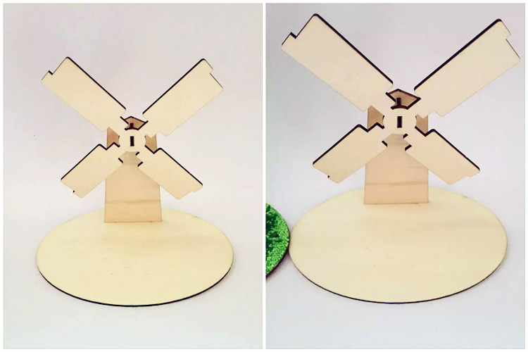 珍珠雪花粘土软陶diy配件幼儿园手工作业风车白模填色