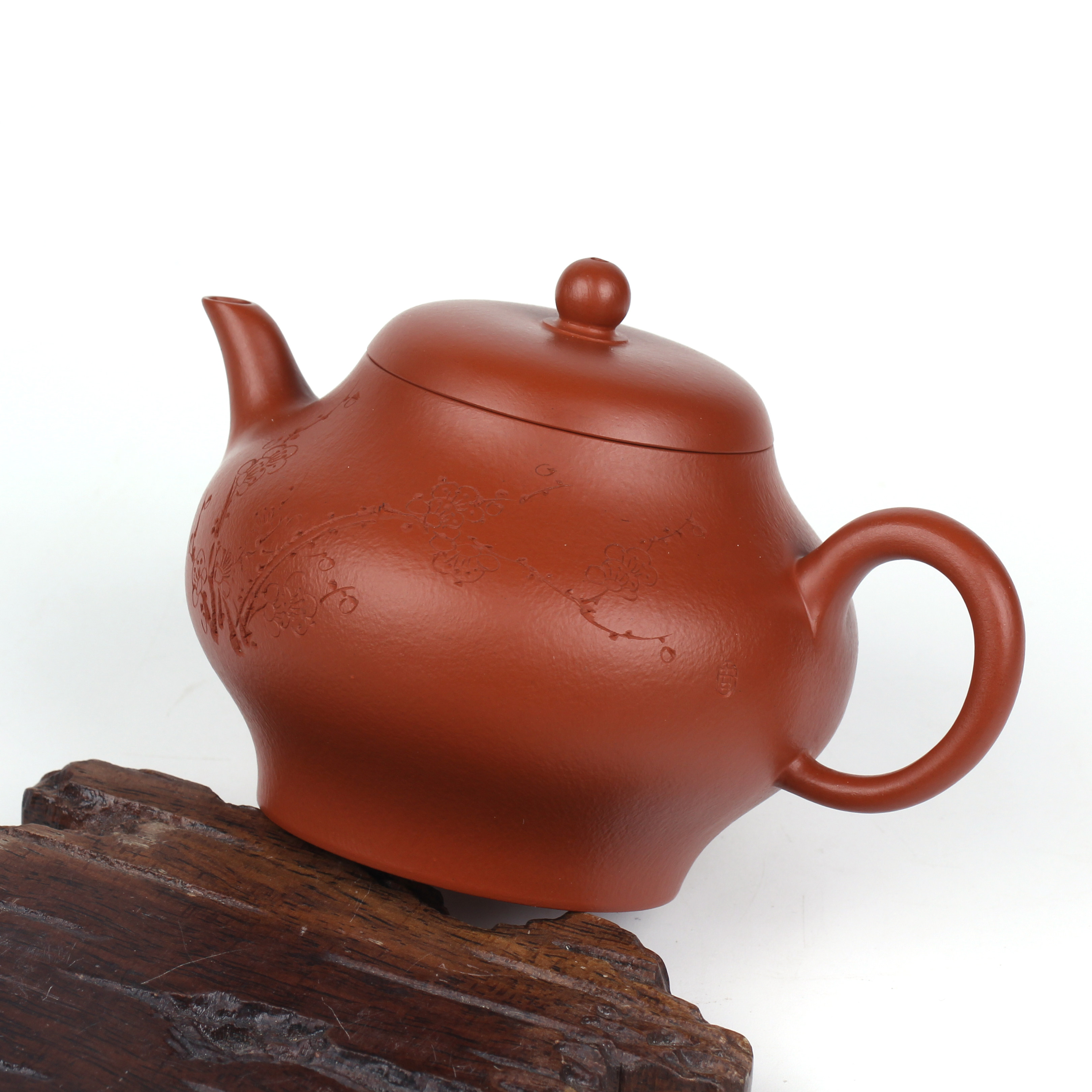 宜兴原矿紫砂壶纯全手工原矿朱泥宫灯刻绘李君泡茶利器茶具