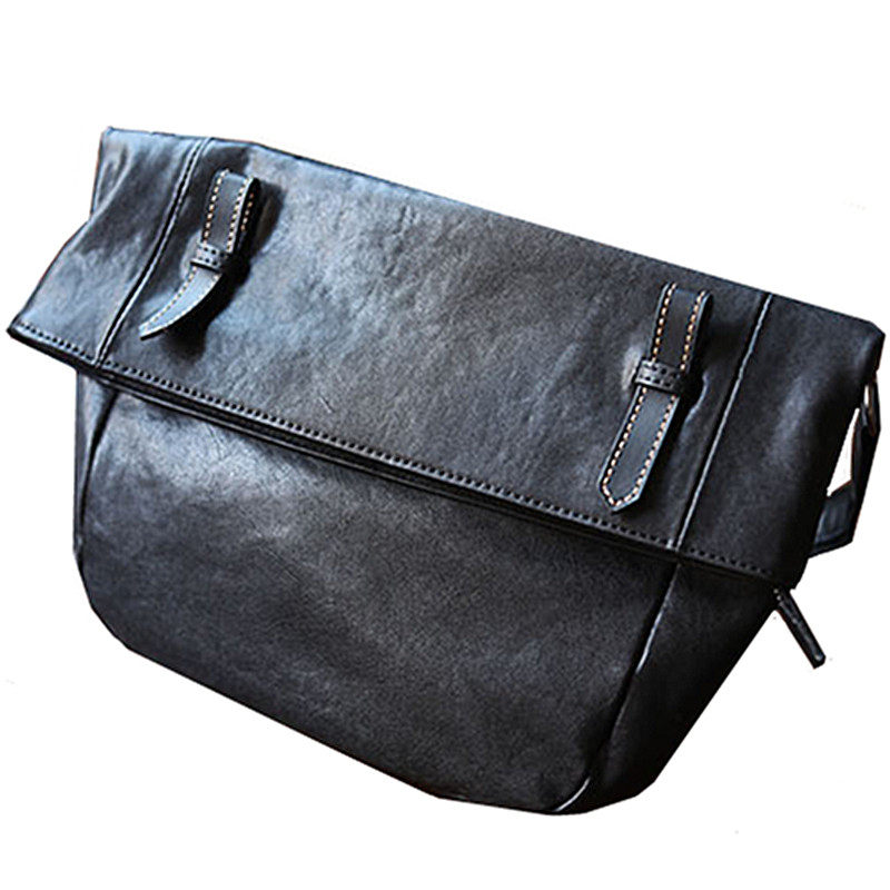 2021包牛皮死飞机车牛皮邮差新款真皮斜挎包单肩男士包袋