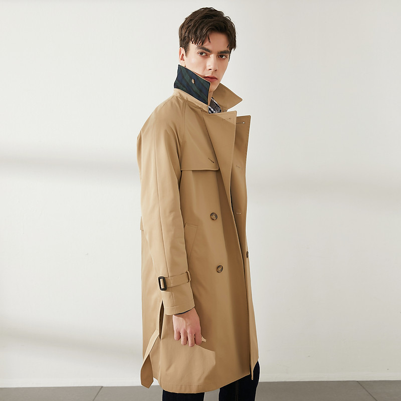 beanpole滨波2021春季新品男士商务休闲棉涤风衣