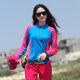 Outdoor speed dry clothes women's long-sleeved T-shirt top fitting Slim slim sunscreen sweat breathable breathable mountaineering hiking Outdoor speed dry clothes women's long-sleeved T-shirt top fitting Slim slim sunscreen sweat breathable breathable mountaineering hiking