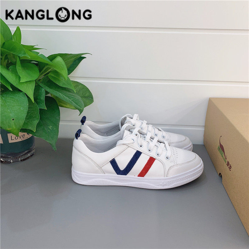 康龙女鞋新款小白鞋运动运动休闲休闲鞋时尚百搭平底单鞋