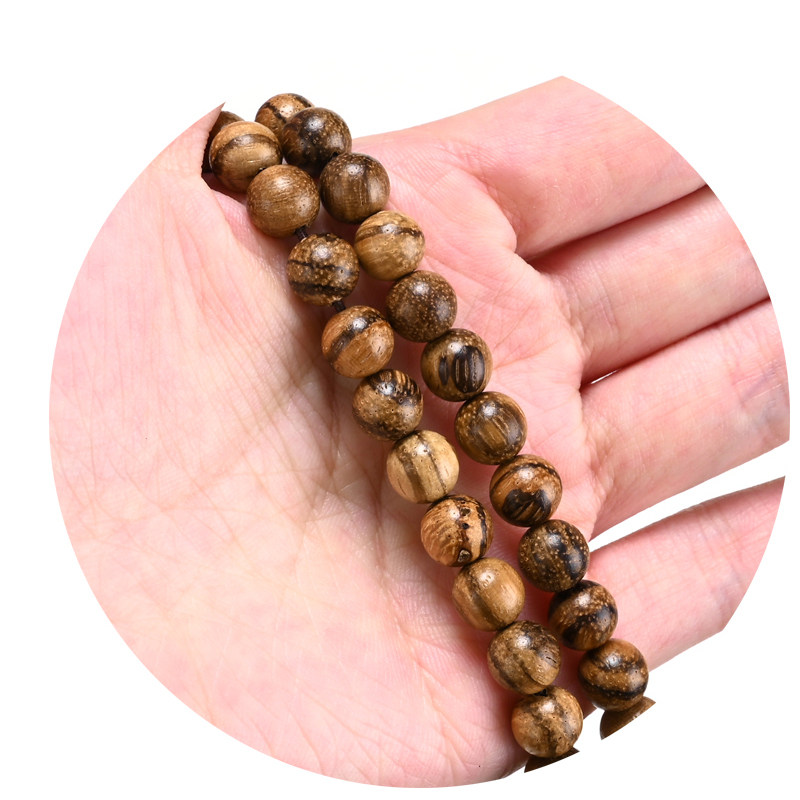 正宗越南沉香香木手链虎纹手108颗佛珠男女女款手链