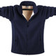 Fat winter loose plush plush jacket casual warm fleece jacket plus fat David clothes fat man men's clothing Fat winter loose plush plush jacket casual warm fleece jacket plus fat David clothes fat man men's clothing