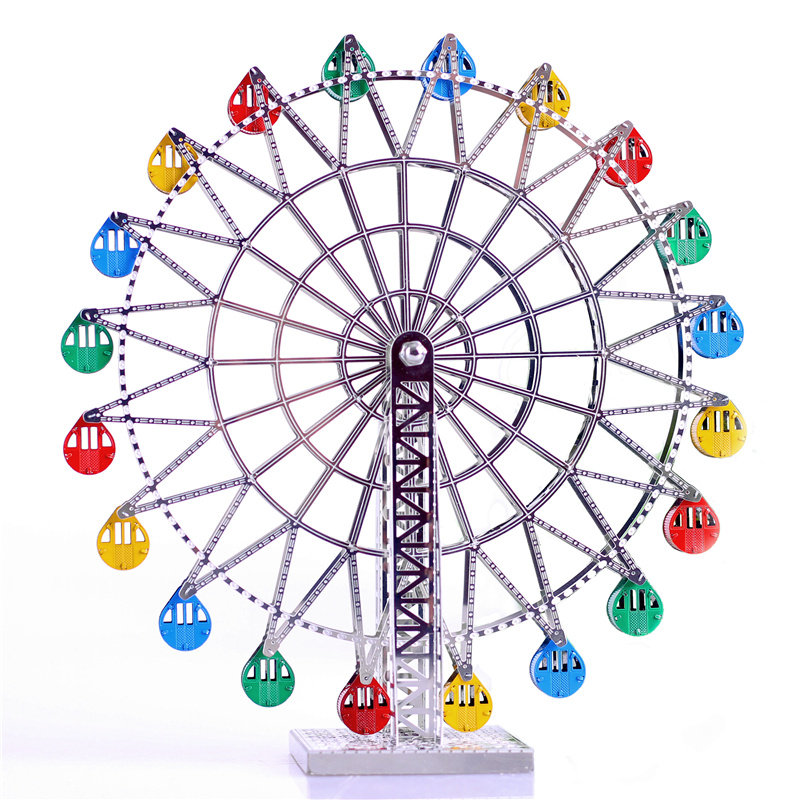 可转转动旋转摩天轮模型摆件浪漫新奇创意情调摆件