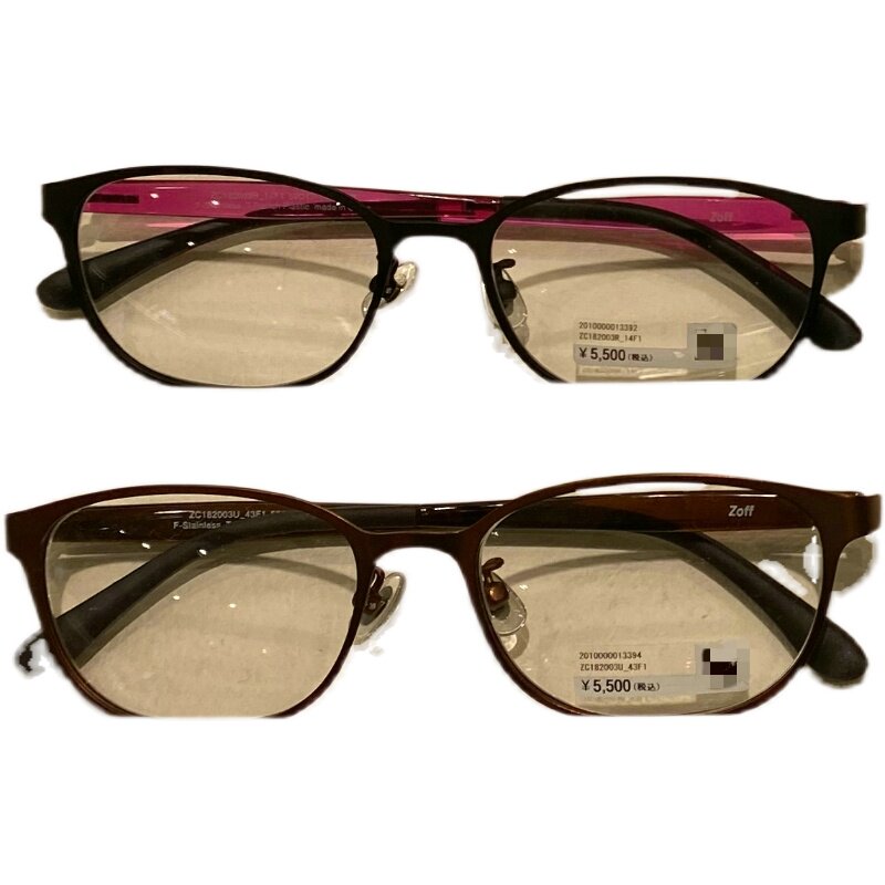 日本代购zoff佐芙金属方框复古zc182003近视眼镜送镜片