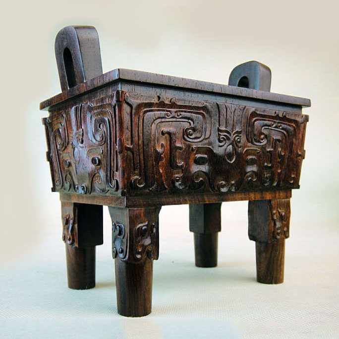 印度熏香鉴定证书摆件酒鼎香炉酒器小叶四方吉祥香薰炉