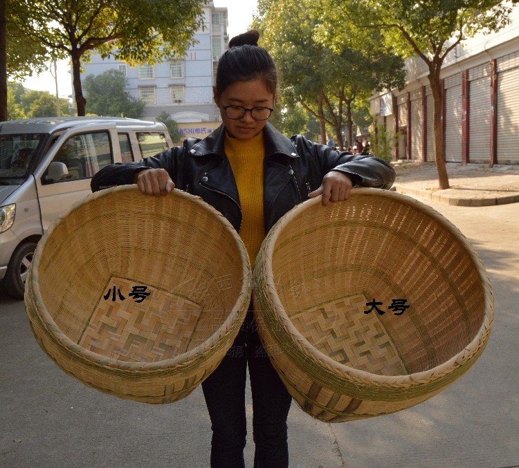 收纳竹编筐大竹筐篓子婚礼竹篓淘米竹篮特色竹编