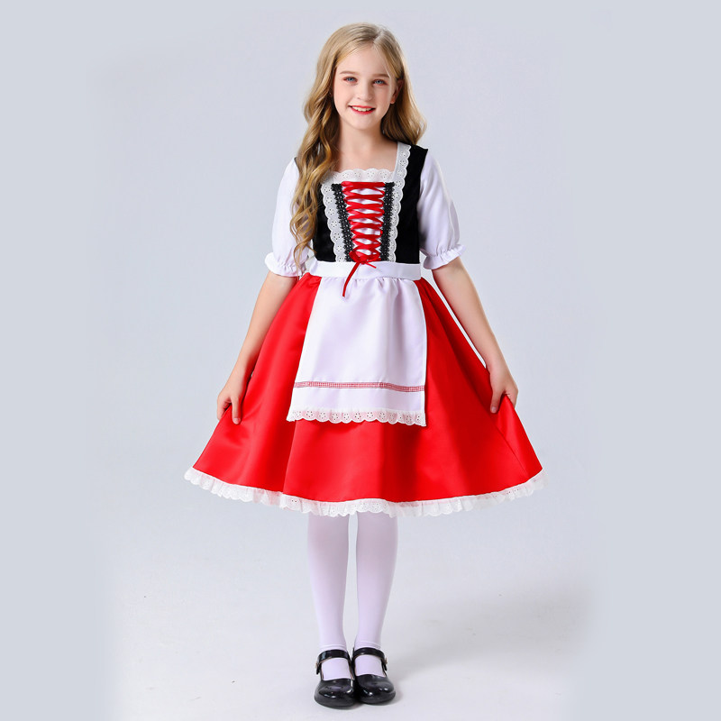 小红帽扮演儿童聚会服饰格林童话主题服装话剧演出服聚会装饰套装