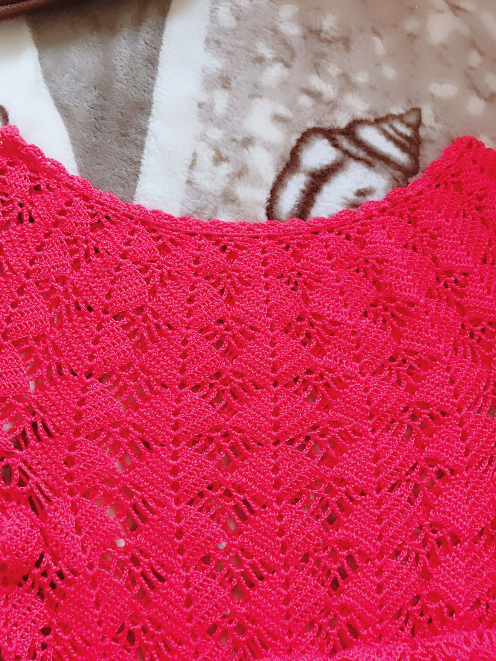 金丝蕾贝壳花进口针线钩针成品包非材料花衣贝壳毛线