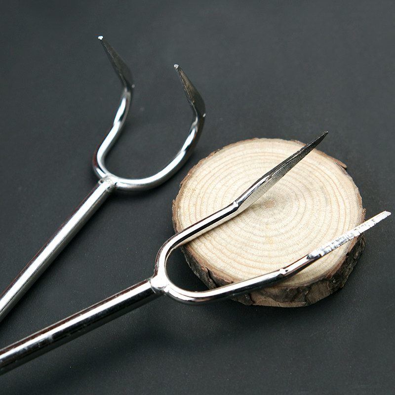 捞肉钩肉叉肉勾子不锈钢商用抓肉钩吊肉肉抓勾肉钩子加粗厨房