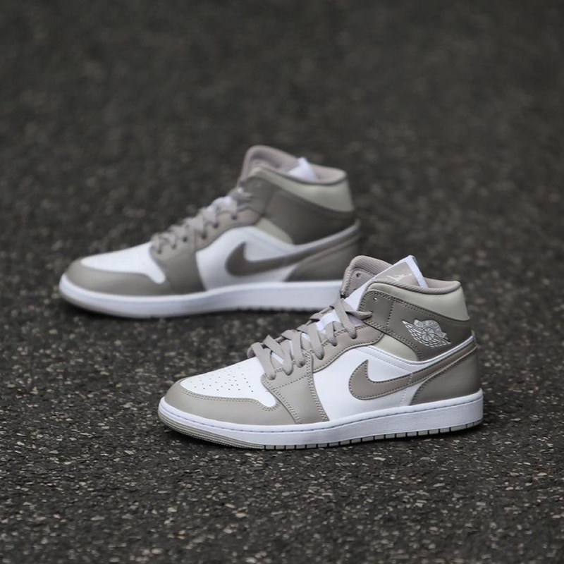 airjordanmidaj1麻布2021款奶油男款中帮篮球鞋篮球鞋