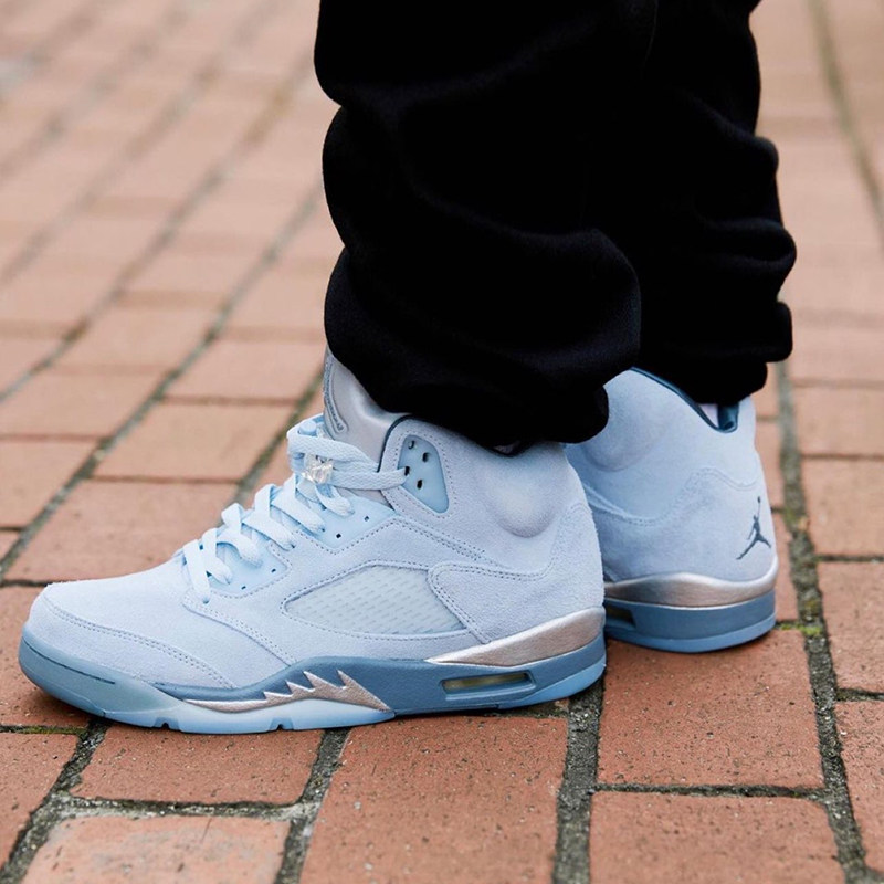 airjordanaj5冰蓝蓝鸟湖水浅蓝休闲运动篮球球鞋篮球鞋