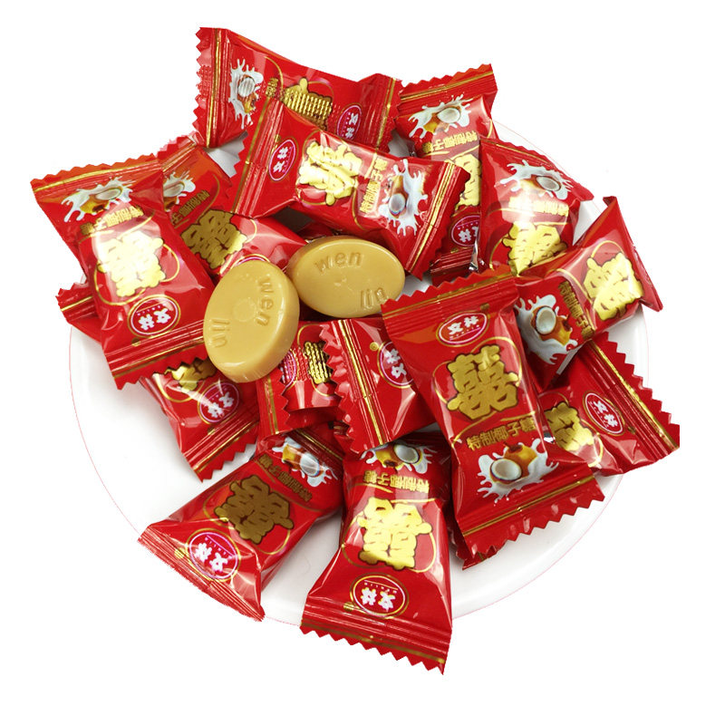 文林海南椰子糖礼袋装1000g特浓椰香糖果