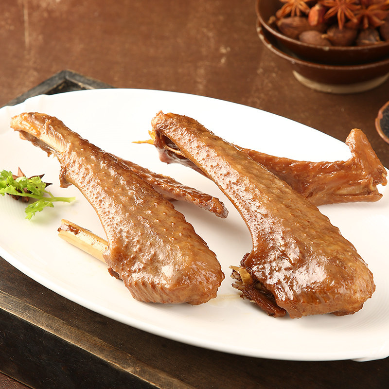 正宗潮汕特产美食零食熟食卤水鹅翼翅膀香卤鹅肉类