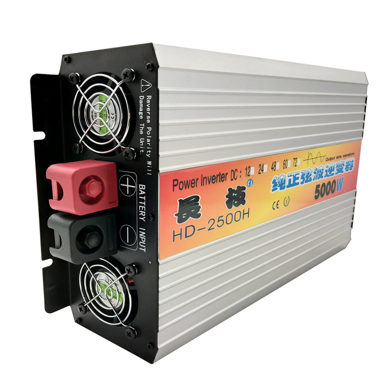 纯正正弦波逆变器12v24v48v60v110v220v5000w6000w大功率家用车载逆变
