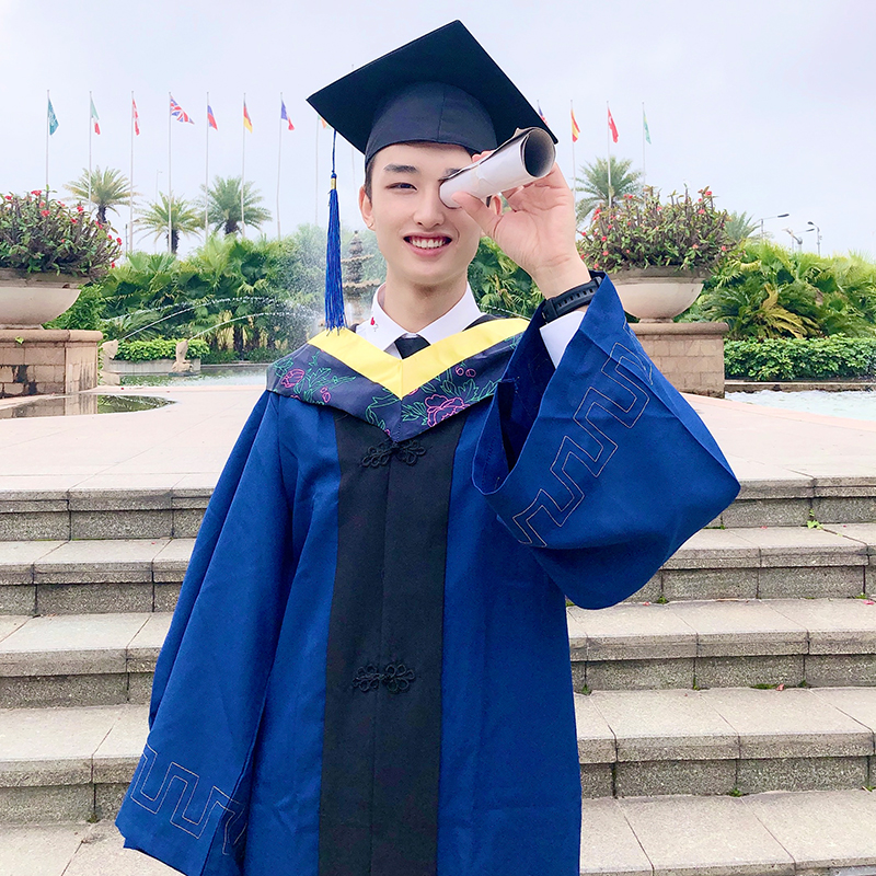 恬蝶博士服批发毕业礼服文理工农军医科学位服学士服硕士服毕业照