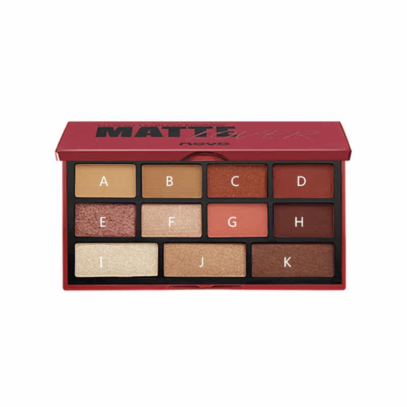 包邮唯美星空幼滑眼影盘学生裸妆红棕盘颜九抖音同款赤木刚宪11色
