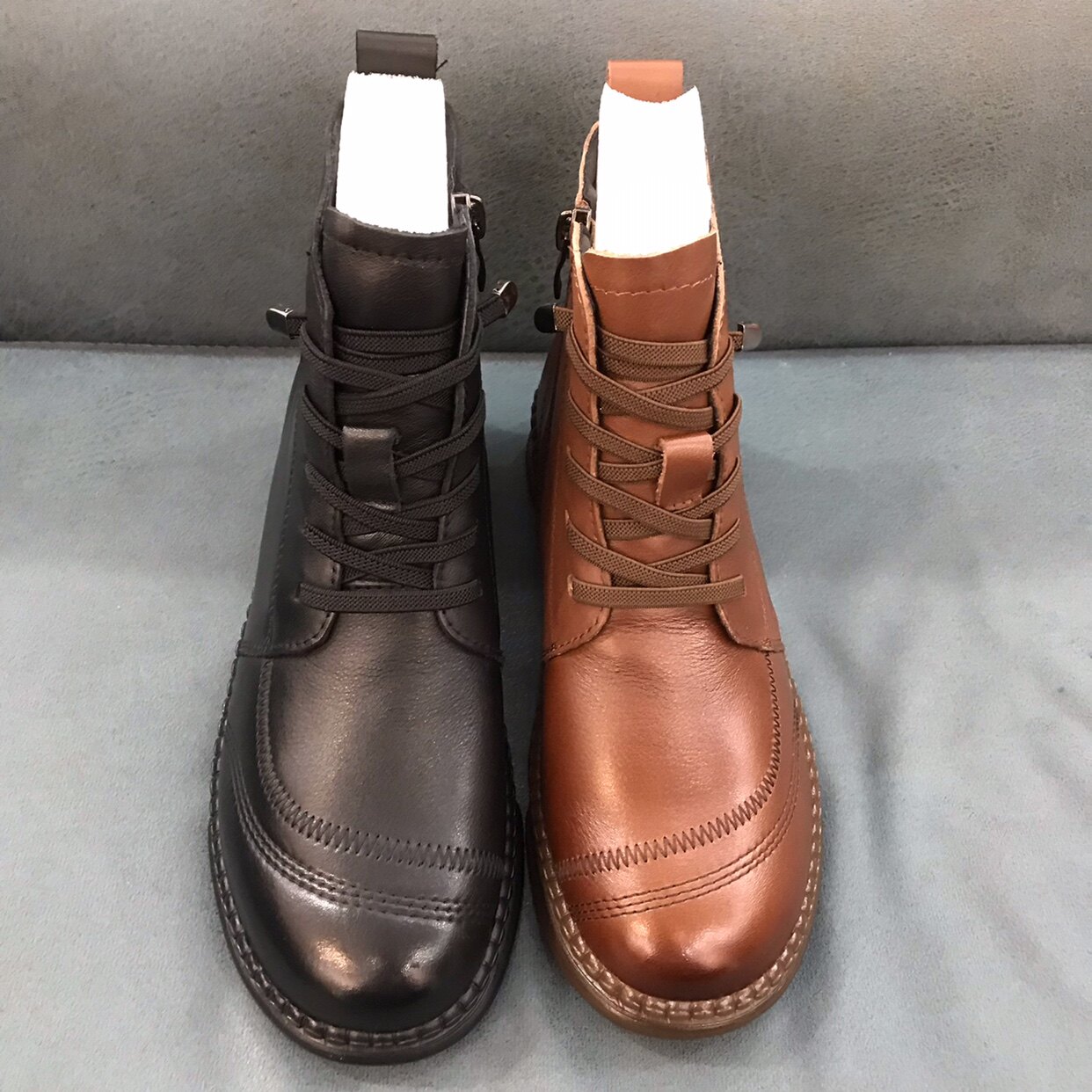 妈妈汤臣防滑舒适软面软底女鞋秀典新汤臣秋冬时装靴