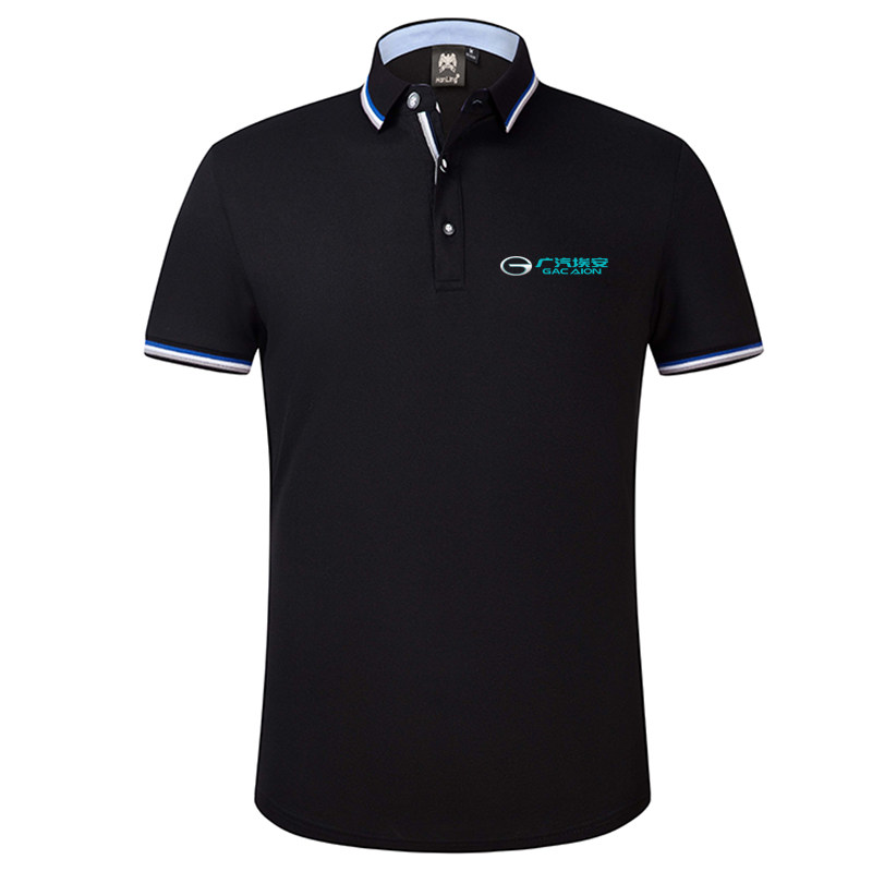 广汽埃安短袖恤男polo翻领名车4s美容工装polo衫