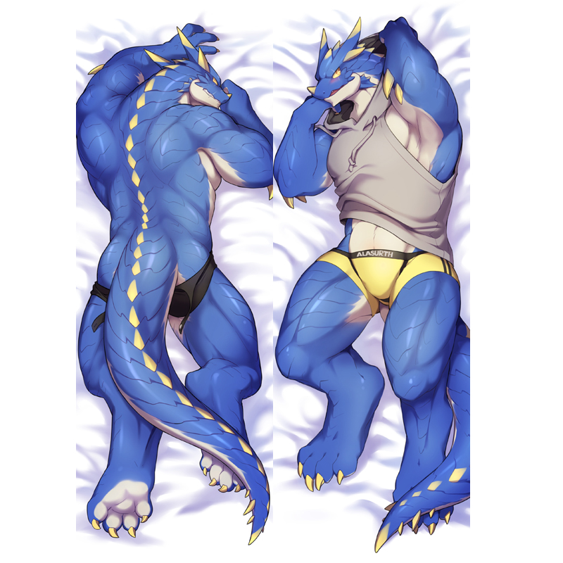 兽人等身抱枕兽向虎龙个性来图定制动漫游戏周边全身半身抱枕礼物